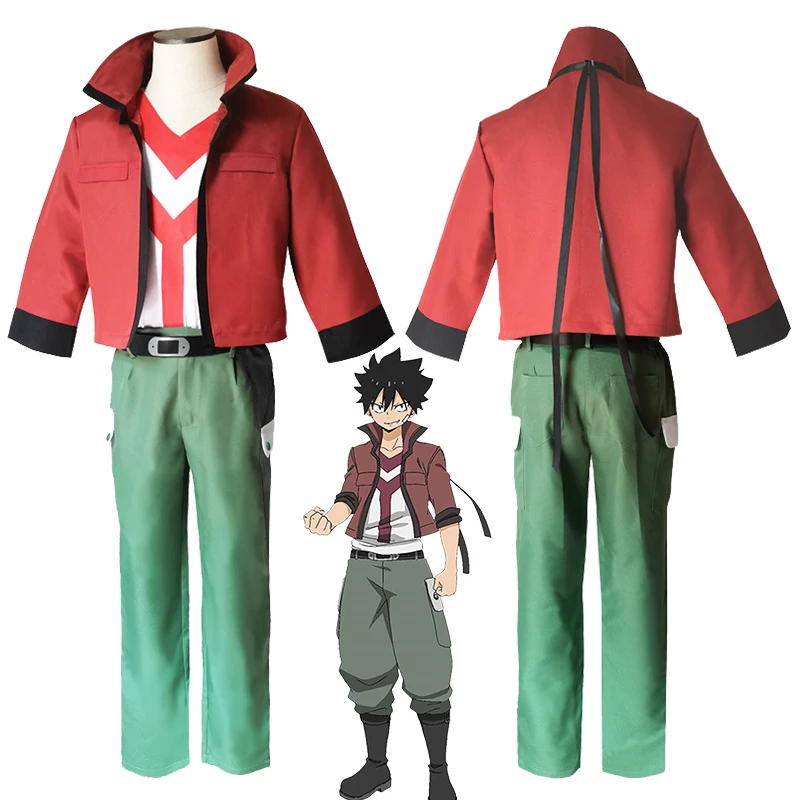 

Anime Edens Zero Shiki Granbell Cosplay Coat School Uniform Halloween Party Costumes Men Jacket Top Pants T-shirt Belt Set