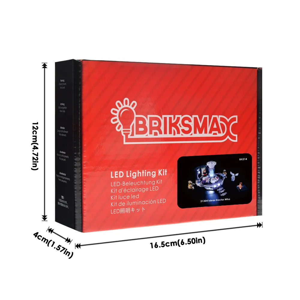 Briksmax Light Set BriksMax Led Light Up Комплект для идей серии Doctor Who строительные блоки, совместимые с 21304(не включает модель - Цвет: Briksmax Light Set