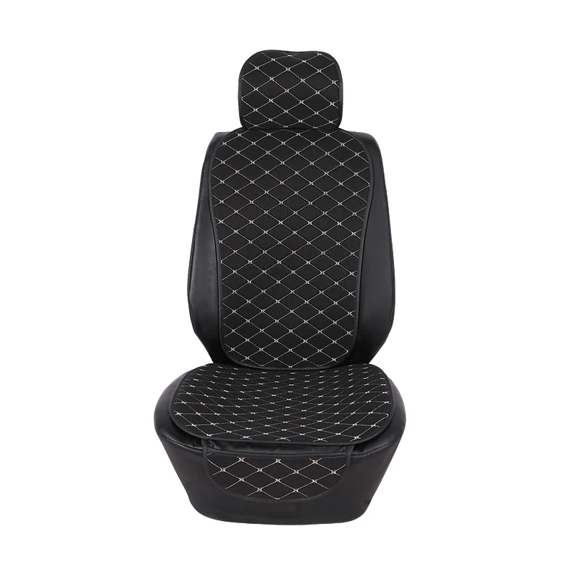 

Flax Car Seat Covers Interior Automobiles Front Backrest Seat Cushion Universal Four Seasons Protector Mats Cover Seats Set