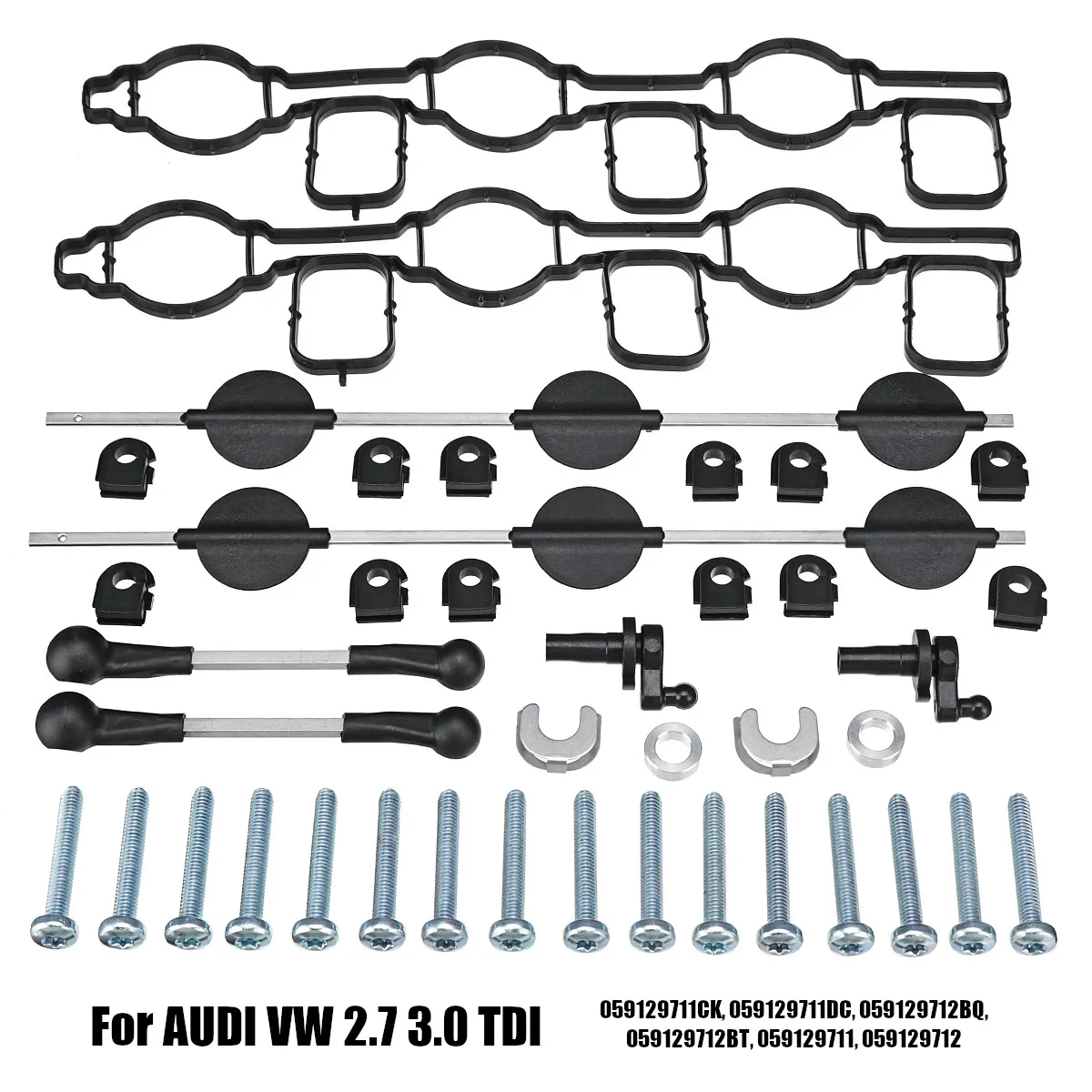 

Комплект для ремонта впускного коллектора Audi A4 A5 A6 A8 Q7 VW Touager 2,7 3,0 TDI 059129711CK 059129712BQ
