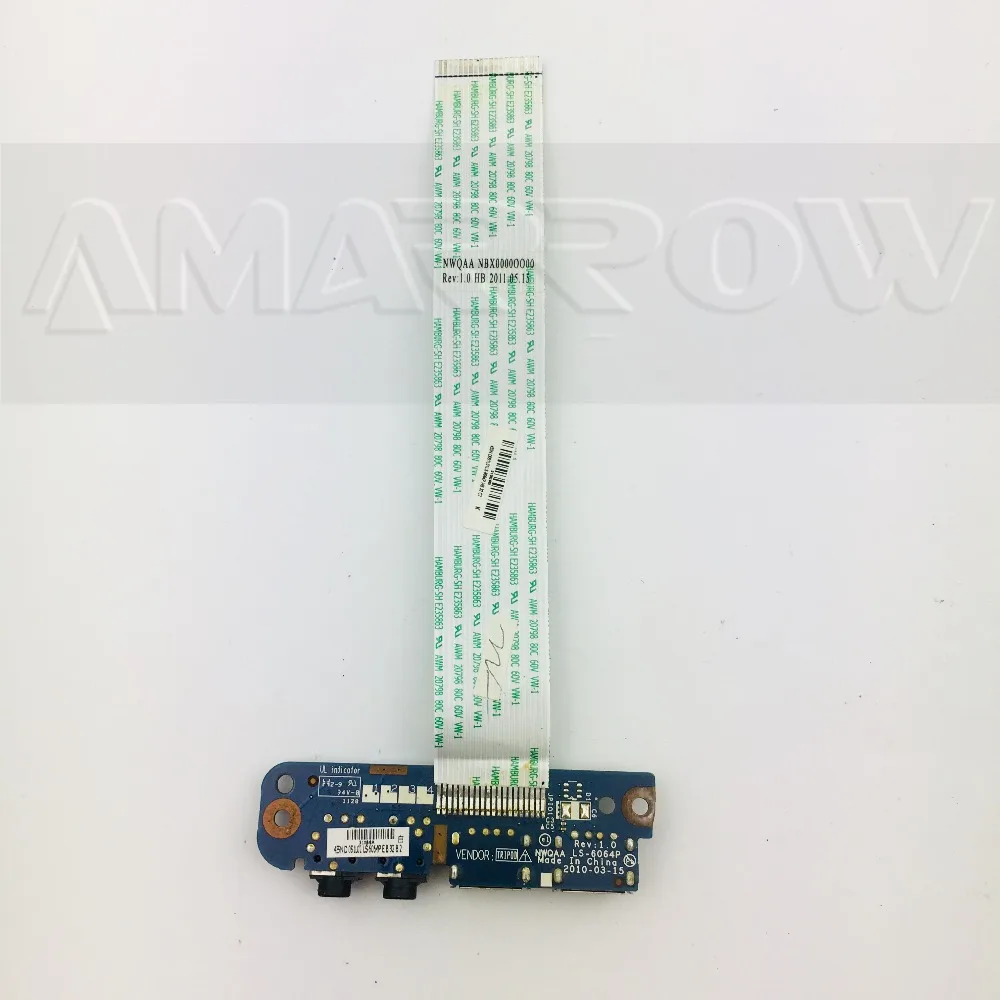 Оригинальный Бесплатная доставка для TOSHIBA P750 P755 A660 A665 USB аудио Плата LS