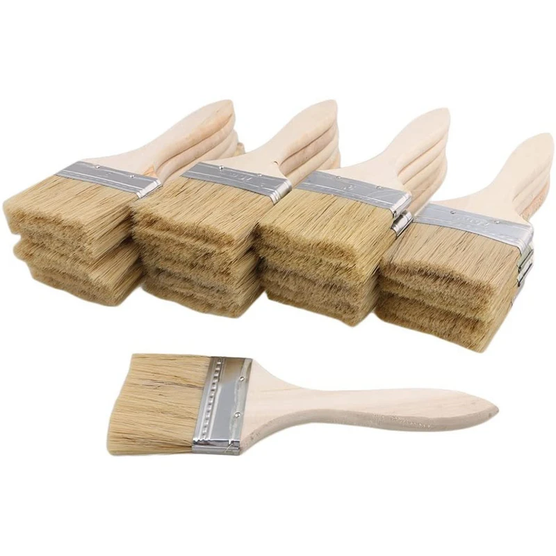 

24Pcs Paint Brushes 70mm Chip Paint and Varnish Brush Perfect for Wall and Wood Painting Stains Glues