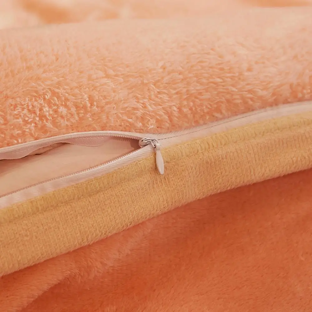 

Winter Flannel Quilt Cover King Size Winter Soft Warm Coral Fleece Comforter Cover 1pcs Thickening Warm Duvet Bedding Cover