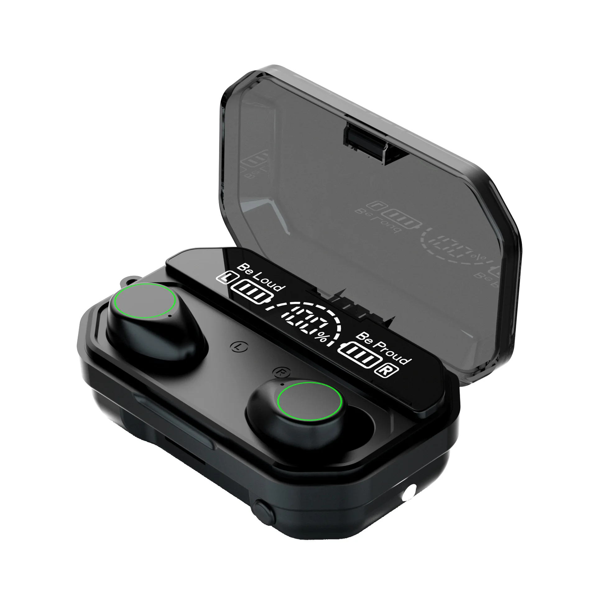 

Wireless Bluetooth Earphone Noise Canceling Earbuds LED Display Touch Control Support Siri Waterproof Sports Dedicated Headphone