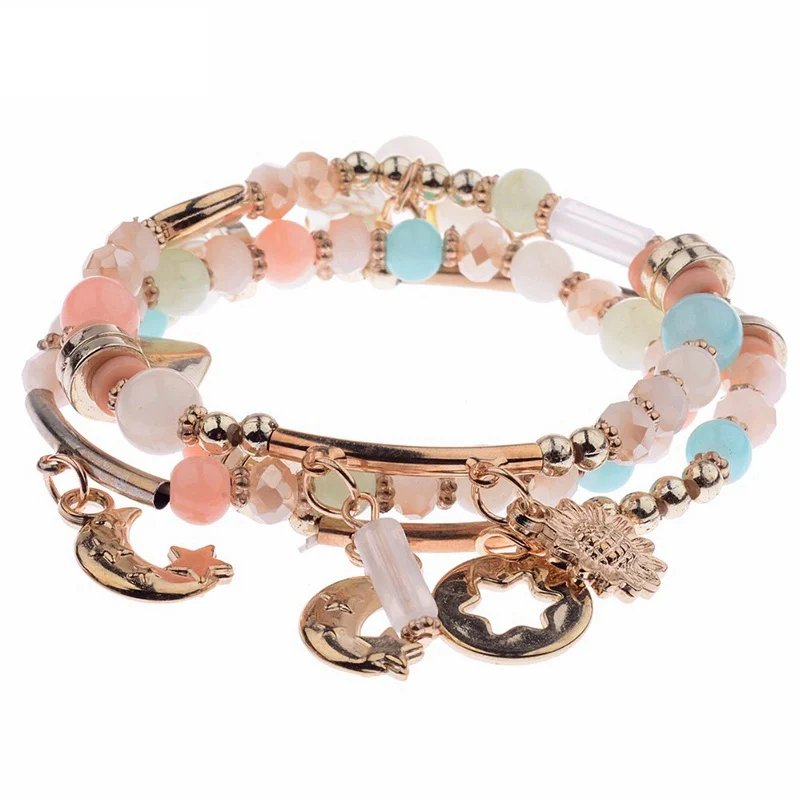 Модные женские браслеты в стиле бохо набор из 3 шт./лот весна лето высокое