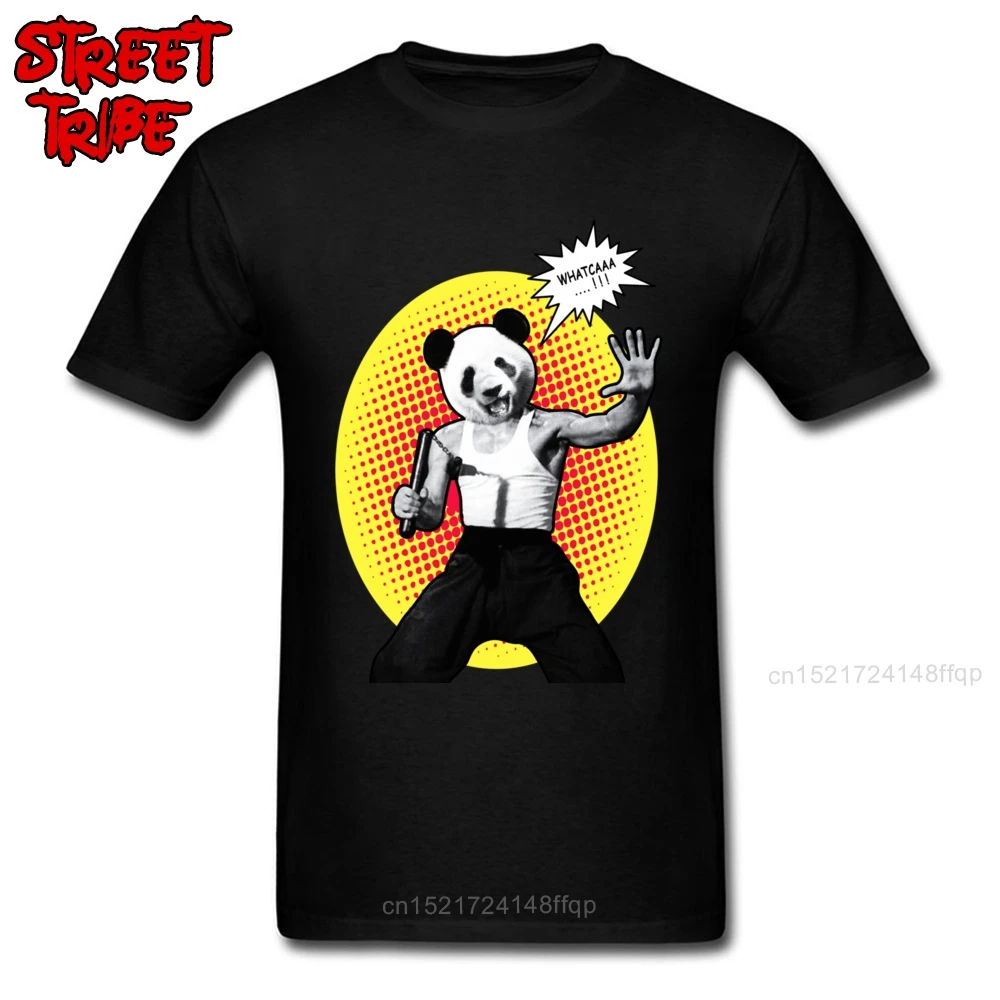 Боевые искусства Топы Футболка мужская панда печать забавная футболка Брюс Ли
