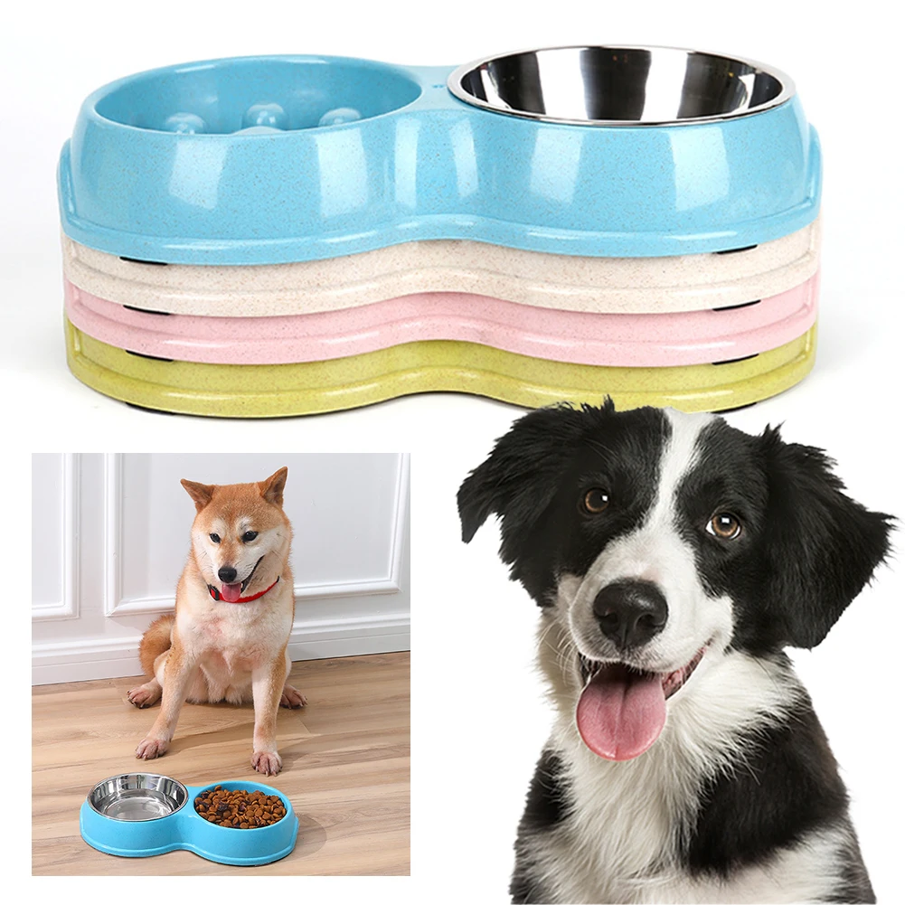 Портативная настольная миска для щенков замедления еды предотвращения ожирения