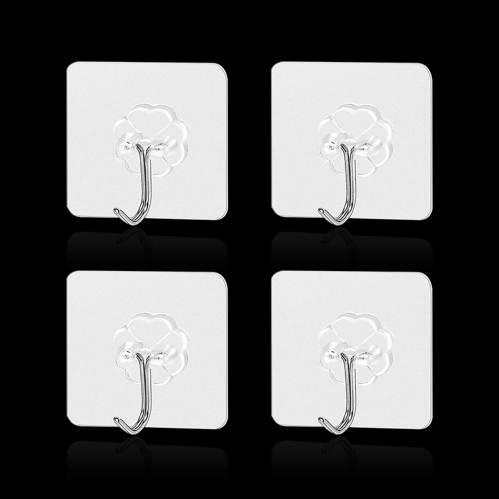 

Transparent Strong Self Adhesive Door Wall Hangers Hooks Suction Heavy Load Rack Cup Sucker for Kitchen Bathroom mask holder