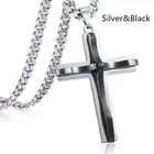 2021Halloween ожерелье на шею цепочка мужская крест на шею прикольные штучки панк одежда мужское ожерелье с крестом ювелирные изделия из нержавеющей стали Многослойные готические аксессуары подарок нержавеющая сталь