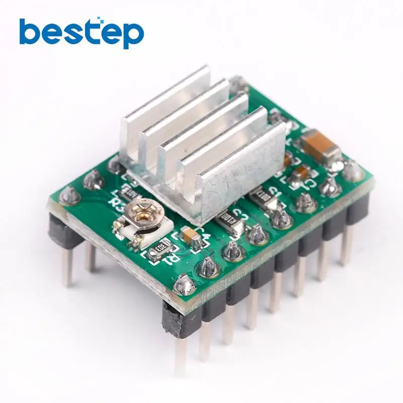 Запчасти для 3D принтера StepStick A4988 Драйвер шагового двигателя с теплоотводом Reprap