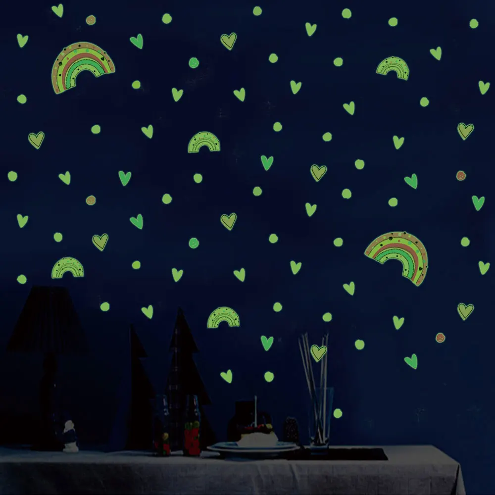 3 шт./компл. сердце радуга фотообои для спальни домашние украшения настенные