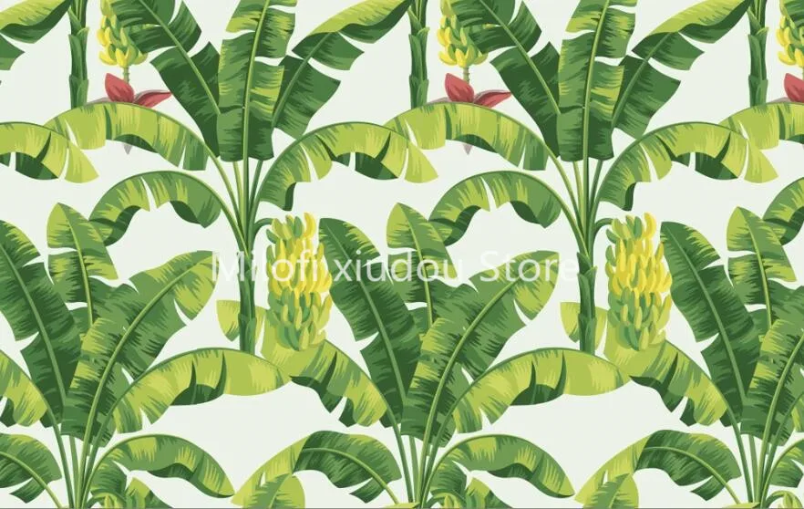 Пользовательские 3d росписи современный минималист растение из тропического