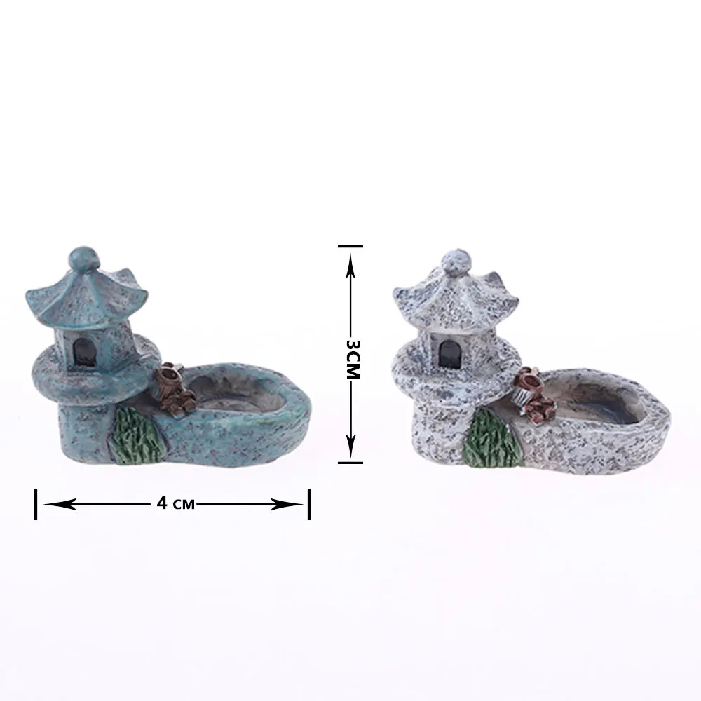 Садовый миниатюрный пруд башня игрушки искусственный полимерный двор DIY