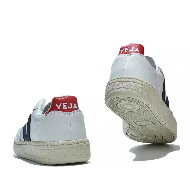 

Authentic Veja Top Quality Fashion Wearable Men Women V-10 Sneakers Classic Mesh Walking Trainers White Black Couple Shoes 36-40