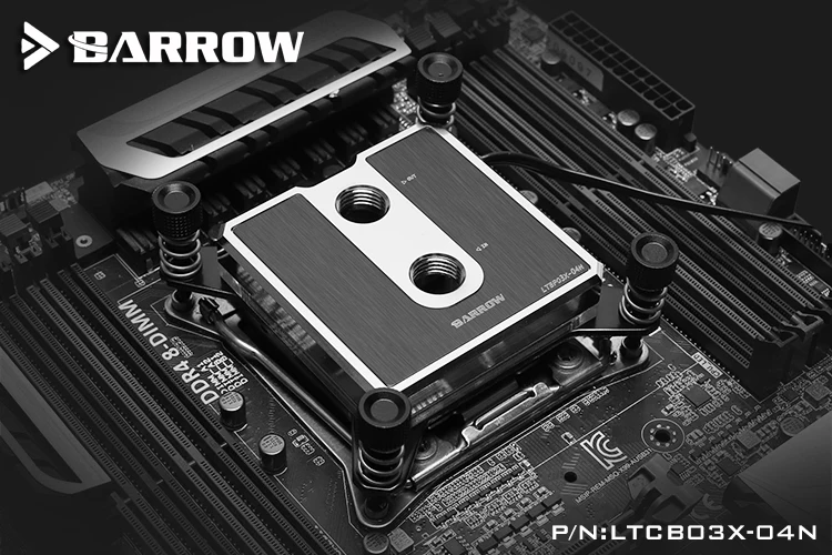 Курган процессор водного блока использовать для Intel X99 X299 разъем LGA2011 2066 Пом/латунь металлический верх/A-RGB светильник до 5 В 3PIN GND AURA