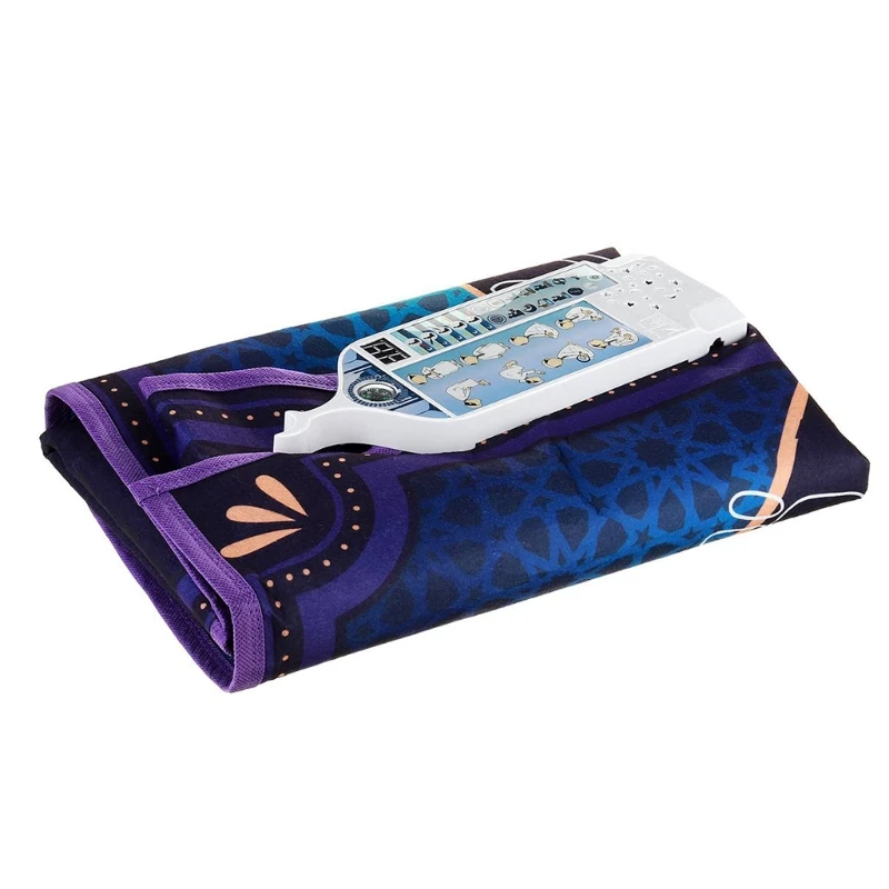 

Electronic Interactive Worship Blanket Islamic Eid Mubarak Electric Prayer Mat Carpet Muslim Children Educational Toys Rug LXAC