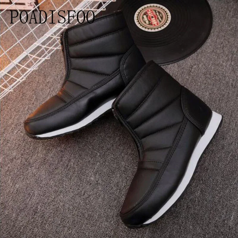 2018 HOKSVZY Women's Fashion New Show Boots Black Wine Lady Winter Ankle Snow Super Large Russian Women JSH-M908 | Обувь