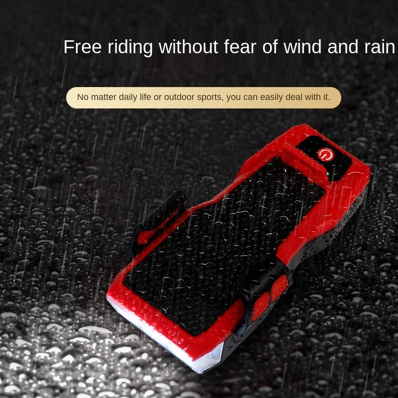 Four-in-One Bicycle Light Mountain Bike Outdoor Riding Rechargeable Mobile Phone Bracket Electric Horn Highlight Headlight