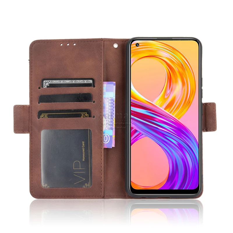 wallet cases for oppo realme 8 pro case magnetic closure book flip cover for oppo realme 7 6 6s leather card photo holder bags free global shipping