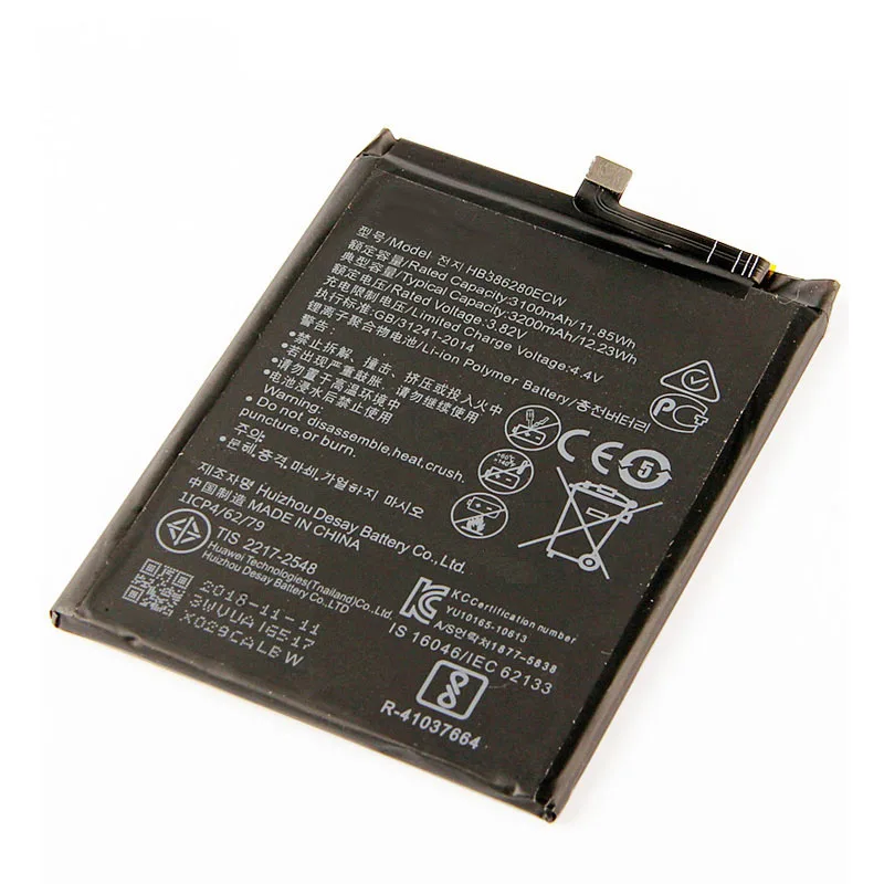 QrxPower запасная батарея HB386280ECW 3200 мАч для Huawei Honor 9 STF L09 AL10 P10 5 1&quot|Аккумуляторы