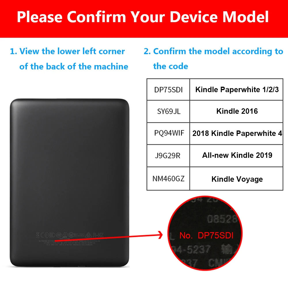 Магнитный умный чехол для Amazon Kindle10th Gen 2018 модель 6 ' планшета электронной книги