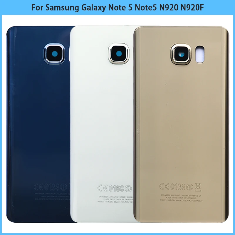 10 шт. Новый чехол для задней крышки Note 5 Samsung Galaxy N920 N920F Крышка батарейного отсека