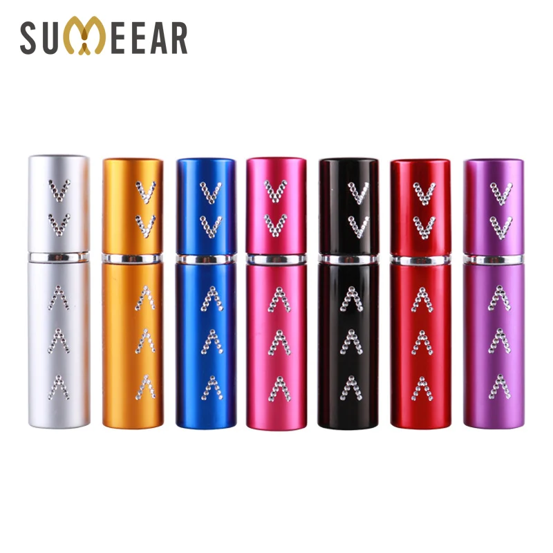 50 шт./лот Мини Металлические парфюмерные многоразовые бутылки распылители