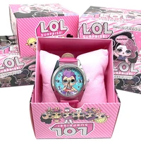 original lol surprise watch girl anime cartoon doll pattern toy accessories leather kid birthday christmas halloween gift