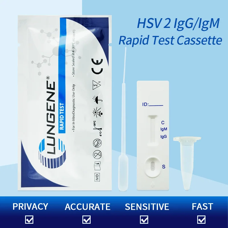 1 шт. HSV 2 IgG/IgM Быстрый Тест На герпес Тип Домашний на инфекции передаваемые половым