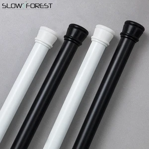 1pc adjustable curtain rod metal spring loaded bathroom bathroom balcony shower extendable telescopic poles hanger rods free global shipping