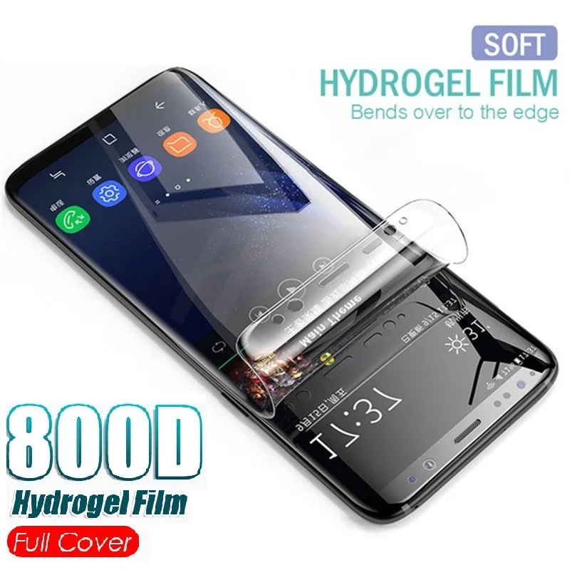 

9H Hydrogel Film on For Samsung Galaxy A5 A7 A9 J2 J8 2018 Screen Protector A6 A8 J4 J6 Plus 2018 Protective Film Case
