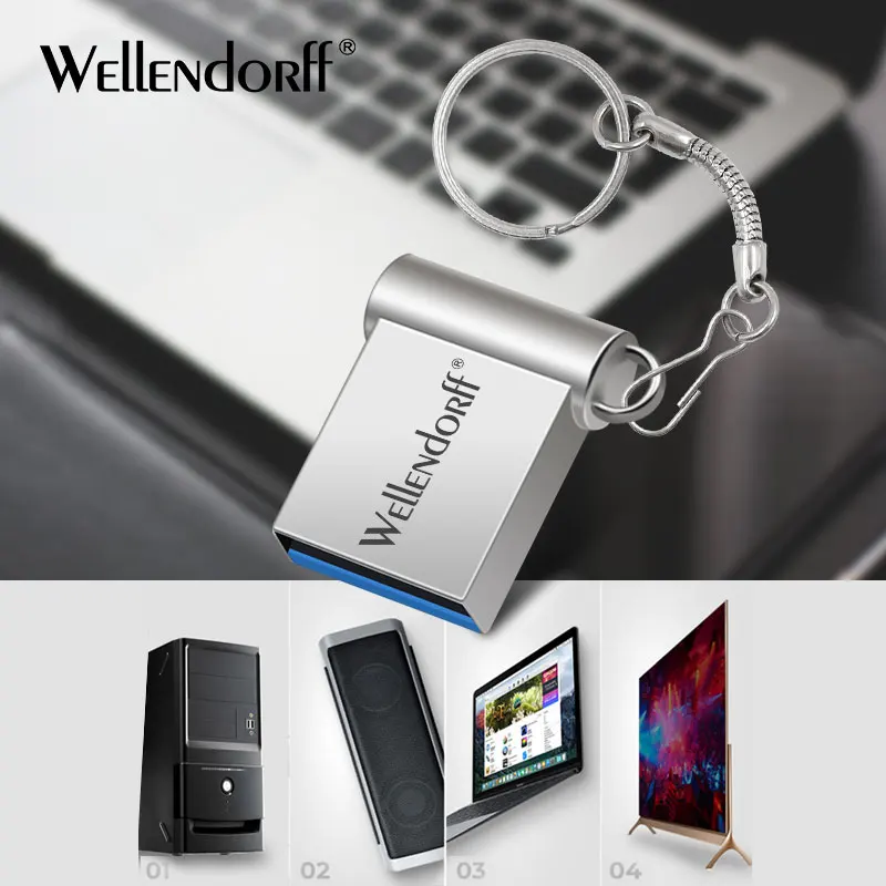 

wellendorff 3.0 Creative Card 64GB usb 3.0 Metal Model Pendrive 4GB 8GB 16GB 32GB Super mini Flash Drive USB