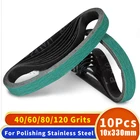 10 шт. 10x330 мм 38x13 дюймов 3 м 577F циркониевая Корундовая лента абразивная шлифовальная лента Размер грит 406080120 для металлического ремня шлифовальный инструмент