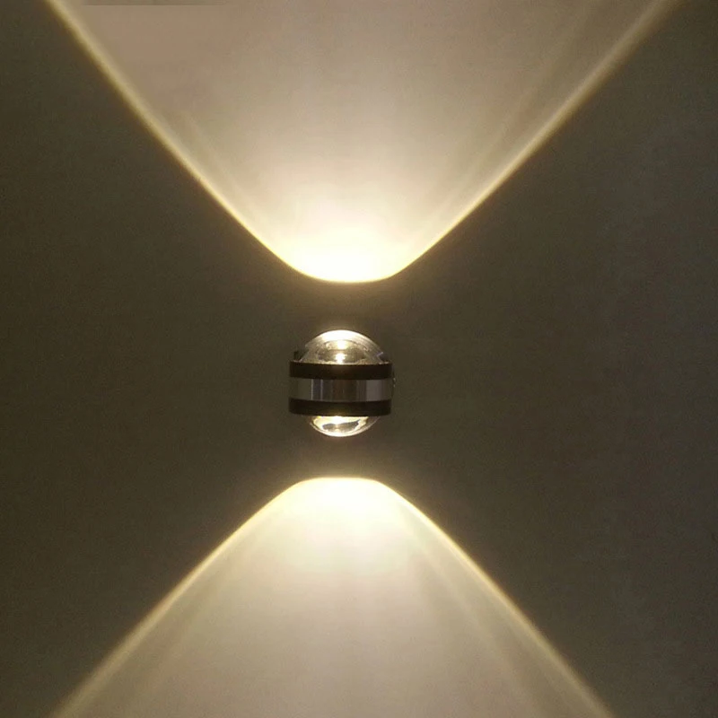 Светодиодный настенный светильник 2 Вт вверх/вниз освещение Крытый