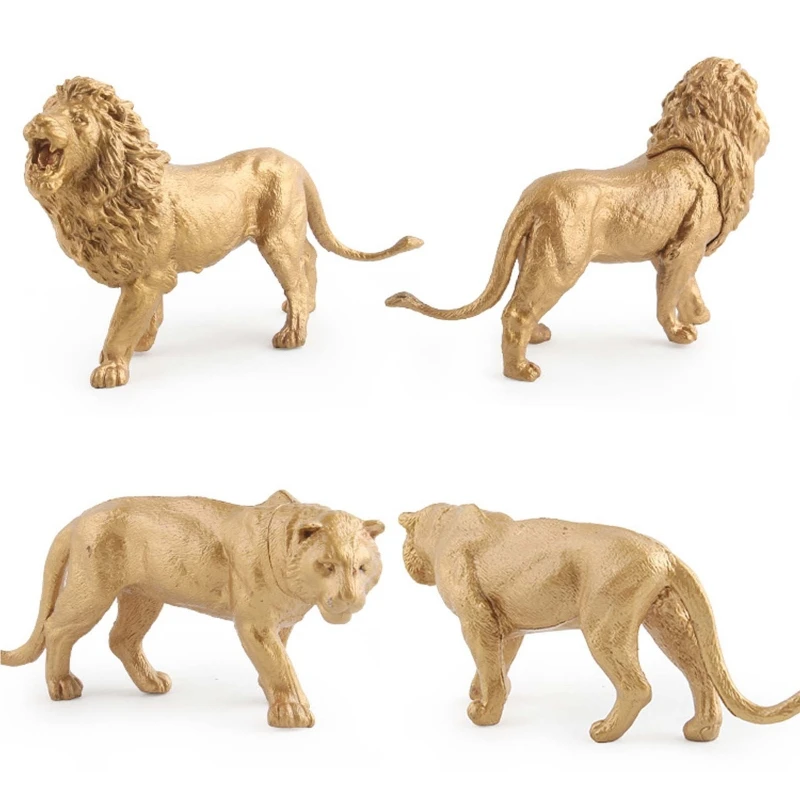 

7Pcs/Set Simulation Mini Wild Zoo Animal Figure Model PVC Plastic Lion Tiger Toy 203E