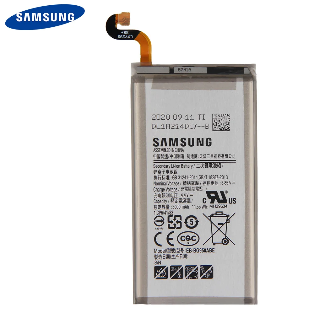 Samsung оригинальный сменный EB BG950ABE для телефона GALAXY S8 SM G9508 G9500 G950U BG950ABA 3000