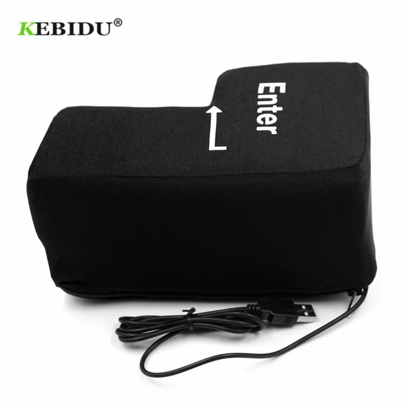 Kebidu большой USB вход ключ вентиляционная Подушка Мягкая Кнопка компьютера Возврат