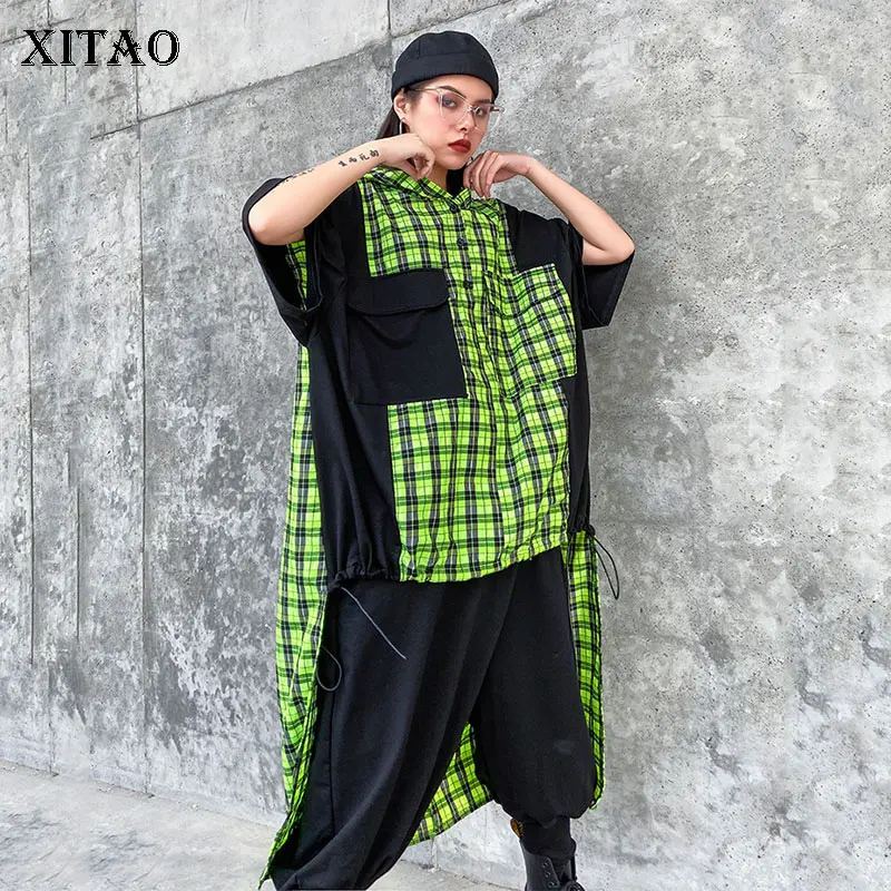 XITAO трендовая Толстовка размера плюс Необычные весенне летние новые толстовки с