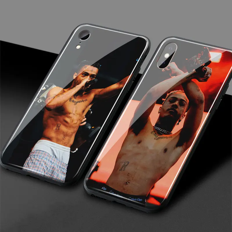 Силиконовый чехол XXXTENTACION Rapper RIP из закаленного стекла для apple iPhone 6 6s 7 8 Plus X XR XS 11 Pro