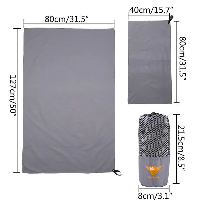 2 шт./компл. путешествия полотенце из микрофибры мягкой кожи быстросохнущие