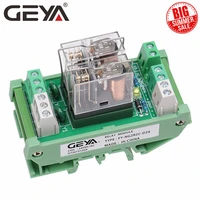 geya ng2r 2 channel relay module 12v 24v 1spdt relay 10a plug in type omron relay
