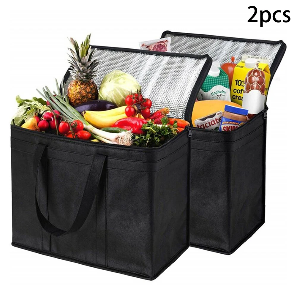 

Beach Food Delivery Bag Shopping Reusable Grocery Bag Strong Non-woven