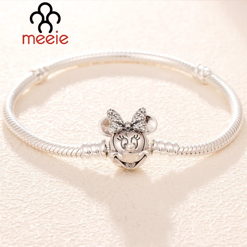 Аутентичные браслеты с Микки из стерлингового серебра S925 пробы оригинальный
