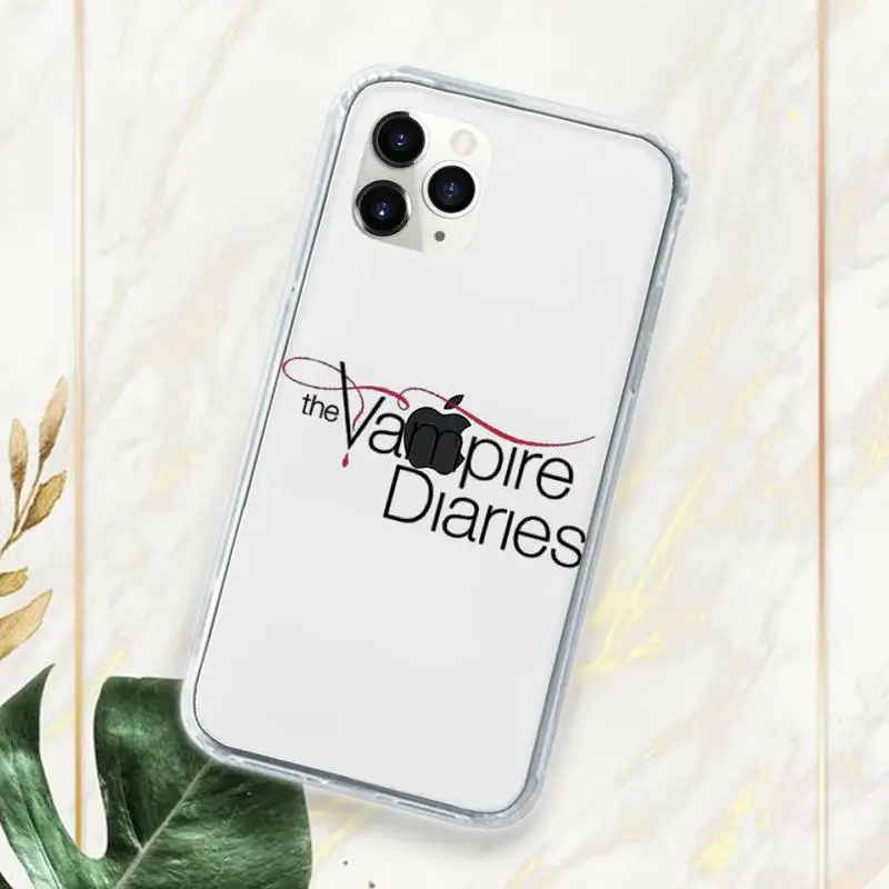 

The Vampire Diaries Phone Case Transparent Clear for iPhone 11 12 mini pro XS MAX 7 8 6 6S Plus X 5S SE 2020 XR