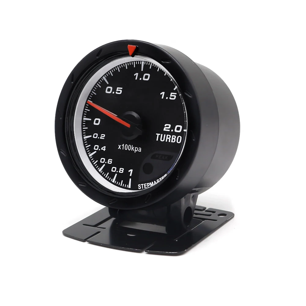 Автомобильный турбо-датчик измеритель красного и белого цвета с датчиком 60 мм