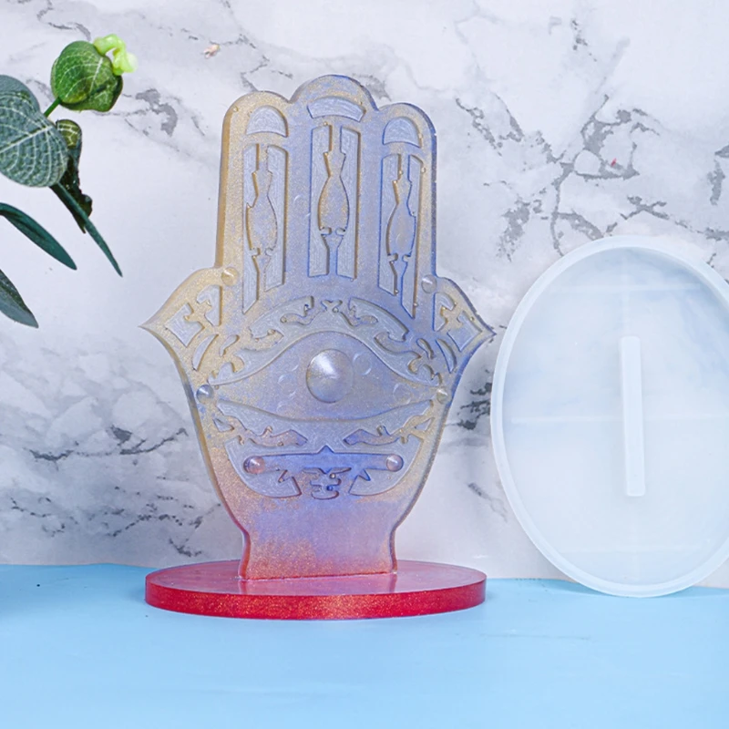 

Chirstmas Silicone Mold for Casting DIY Resin Molds Hand Shaped Tray Making Casting Epoxy Molds for Daily Family Use
