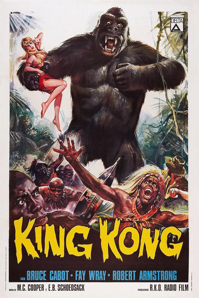 

King Kong FILM MOVIE METAL TIN SIGN POSTER WALL PLAQUE