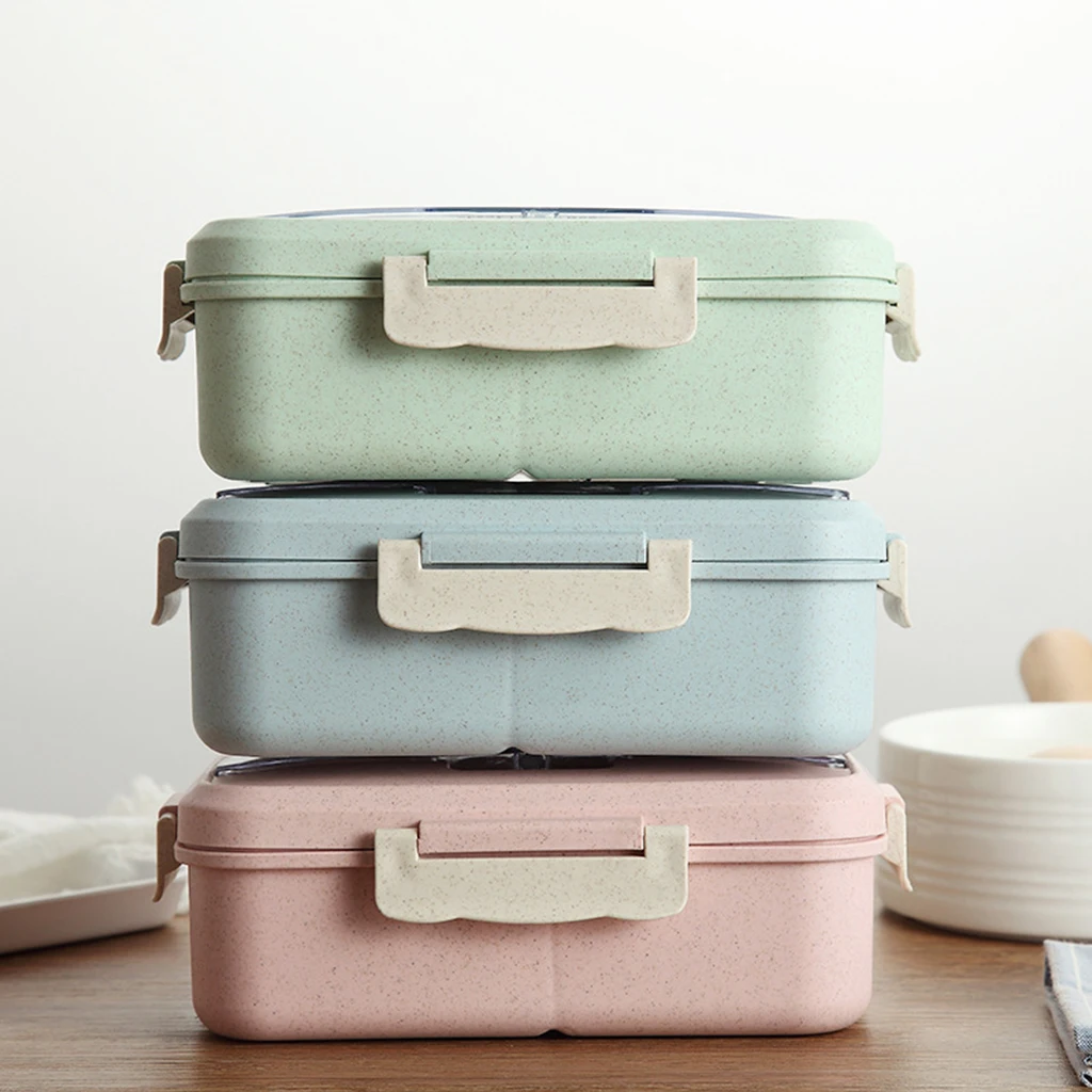 Контейнер для ланча с ложкой и палочками еды | Дом сад