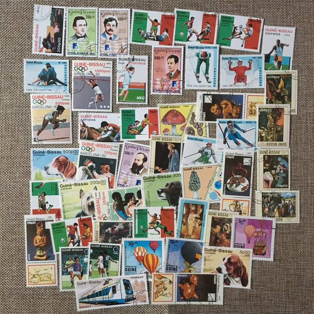 48 шт./лот африканские марки все разные без повторения почтовые для сбора|Штампы и