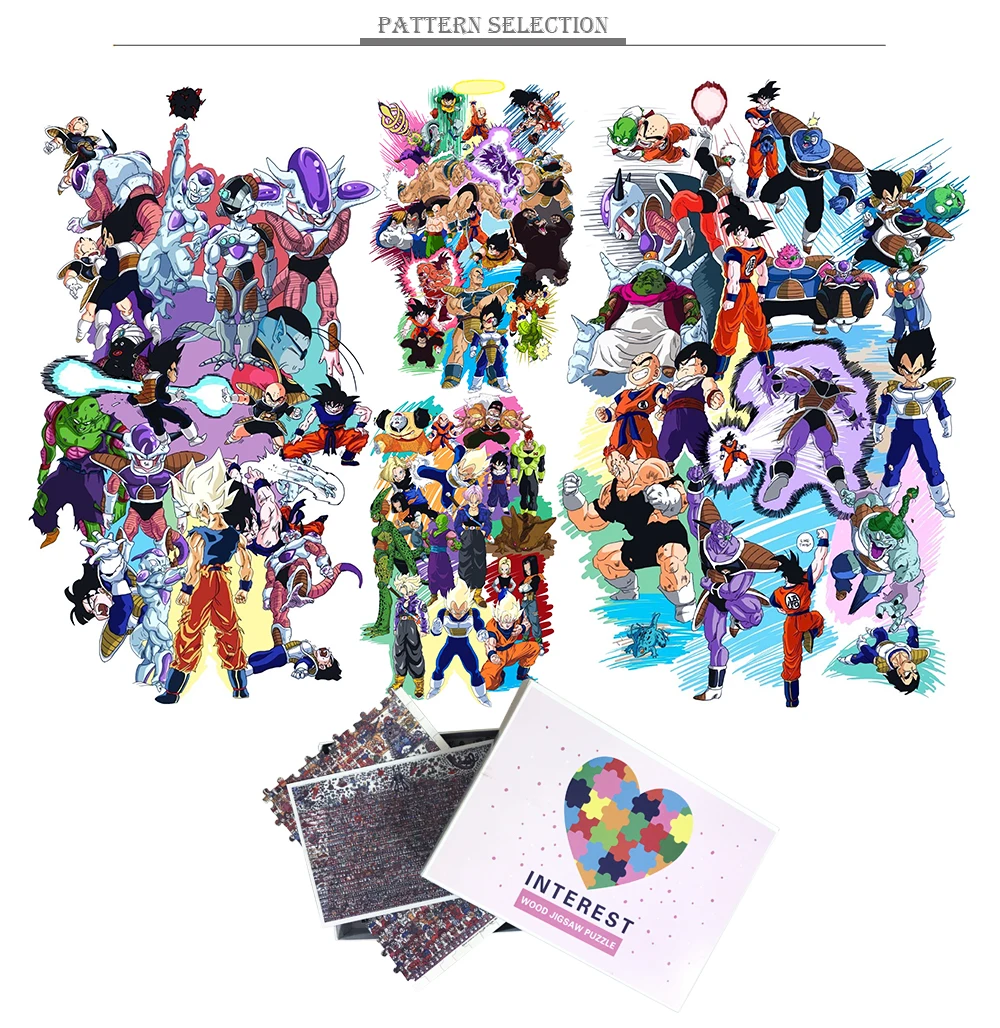 MOMEMO фигурка "Dragon Ball" деревянные головоломки 1000 шт. мультфильм аниме головоломки Пазлы для взрослых 1000 шт. деревянные головоломки игры игрушки
